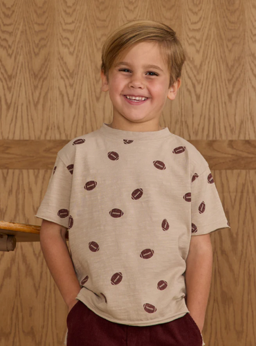 RYLEE + CRU RAW EDGE TEE || FOOTBALLS