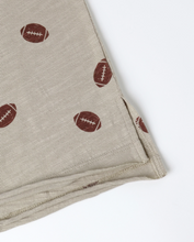 Load image into Gallery viewer, RYLEE + CRU RAW EDGE TEE || FOOTBALLS