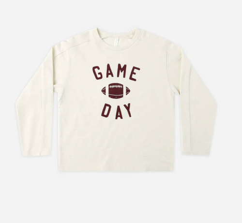 RYLEE + CRU LONG SLEEVE PANELED TEE || GAME DAY || BABY & BPOYS