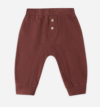 Load image into Gallery viewer, RYLEE + CRU.       BABY CRU PANT IN BURGUNDY