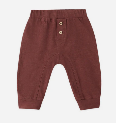 RYLEE + CRU.       BABY CRU PANT IN BURGUNDY