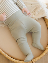 Load image into Gallery viewer, QUINCY MAE BABY SIDE BODYSUIT + PANT SET | FERN STRIPE
