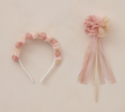 NORALEE POM POM CROWN + WAND | PINK OMBRE