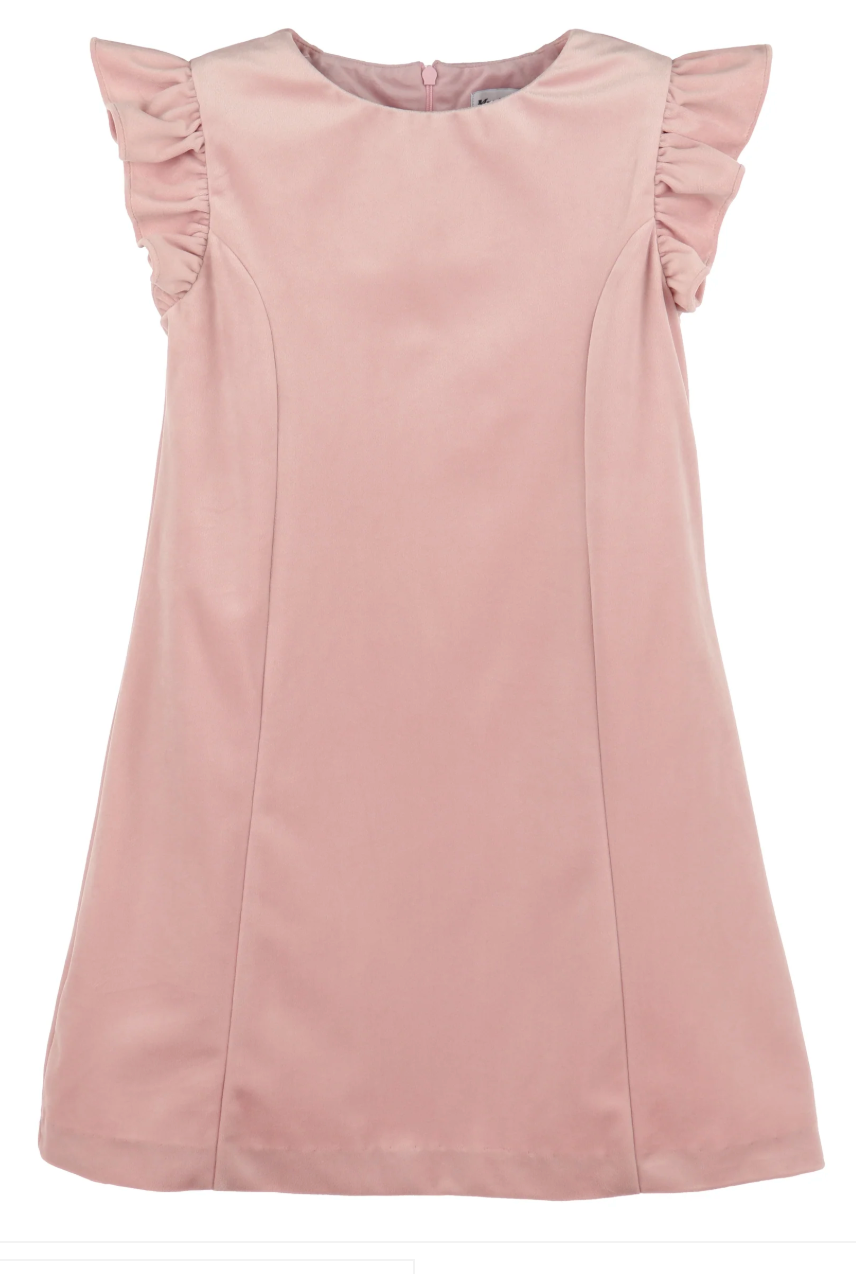 LULI & ME GIRLS DELUXE VELVET SHIFT DRESS