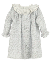 Load image into Gallery viewer, LULI &amp; ME BABY &amp; GIRL WILLOW FLORAL SMOCK RUFFLE COLLAR DRESS | BLUE