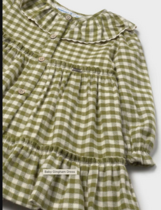 MAYORAL BABY GINGHAM DRESS | LAUREL