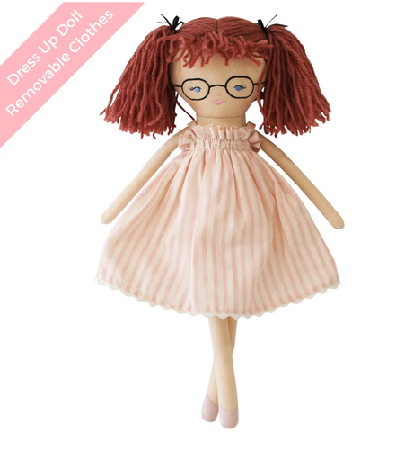 ALIMROSE NIKKI PINK STRIPE DOLL