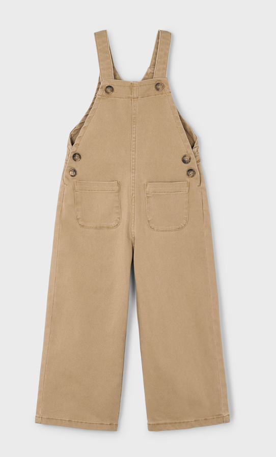MAYORAL GIRL TWILL OVERALL CAMEL                        4608