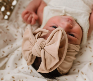 BABY BLING FAB-BOW-LOUS HEADBANDS ANTIQUE PINK AND MORE COLORS