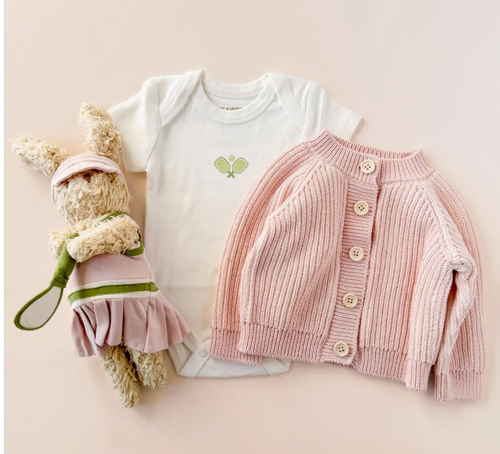 PLUSH PICKLE BALL BUNNY DOLL STUFF TOY | THE BLUEBERRY HILL