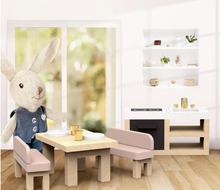 Load image into Gallery viewer, DOLL HOUSE KITCHEN SET + 1 DOLL                            SPEEDY MONKEY