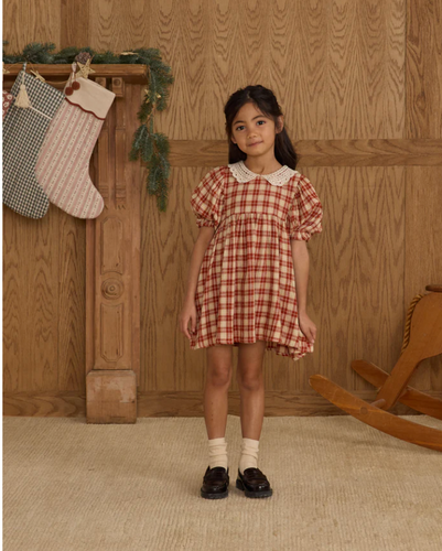 RYLEE + CRU HEIDI DRESS | RED PLAID