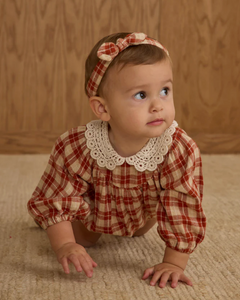 RYLEE + CRU HEIDY ROMPER | RED PLAID