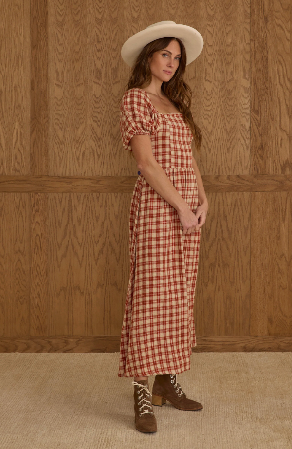 RYLEE + CRU CHIARA DRESS | RED PLAID