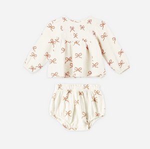 RYLEE + CRU SOPHIA TOP & BLOMMER SET | RUBY BOWS