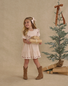 RYLEE + CRU CORDELIA DRESS IN PETAL GINGHAM