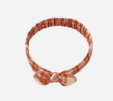Load image into Gallery viewer, RYLEE + CRU BABY BOW HEADBAND | RED PLAID