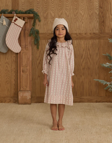 RYLEE + CRU GIRL NIGHTGOWN || CANDY CANE STRIPE