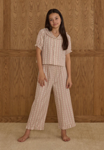 Load image into Gallery viewer, RYLEE + CRU TEEN RUFFLE PAJAMAS || CANDY CANE STRIPE