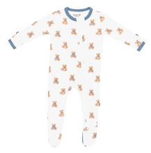 Load image into Gallery viewer, KYTE BABY ZIPPERED FOOTIE TEDDY BEAR