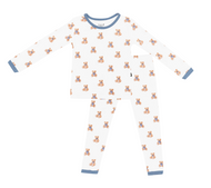 KYTE BABY LONG SLEEVE PAJAMAS IN TEDDY BEAR