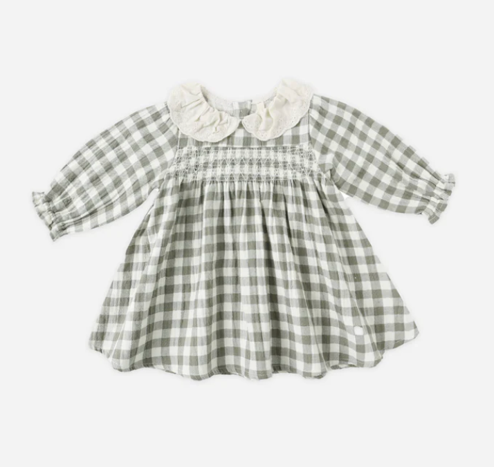 QUINCY MAE || CALLIE DRESS || FOREST CHECK