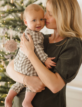 Load image into Gallery viewer, QUINCY MAE || WOVEN JUMPSUIT || FOREST CHECK