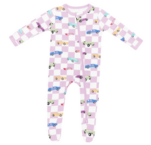 Load image into Gallery viewer, KYTE BABY ZIPPERED FOOTIE IN SPARKLES AND SPEED