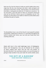 Load image into Gallery viewer, FIRST HOLY COMMUNION BRACELET | MY SAINT MY HERO | BLACK