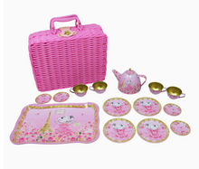 Load image into Gallery viewer, CLARIS THE CHICEST MOUSE IN PARIS PICKNIC BASKET TEA SET
