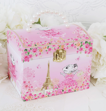 Load image into Gallery viewer, CLARIS THE CHICEST MOUSE IN PARIS | PEARL MUSICAL JEWELRY BOX