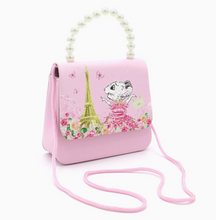 Load image into Gallery viewer, THE CHICEST MOUSE IN PARIS | HANDBAG WITH PEARL HANDLE
