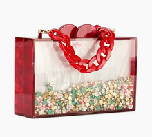 Load image into Gallery viewer, BARI LYNN CHRISTMAS CHARM ACRYLIC SHAKER BAG