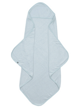 Load image into Gallery viewer, KYTE BABY HOODED TOWEL IN FOG