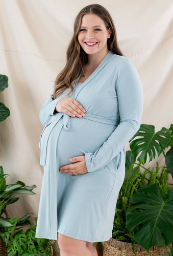 KYTE BABY WOMEN'S LOUNGE ROBE IN FOG