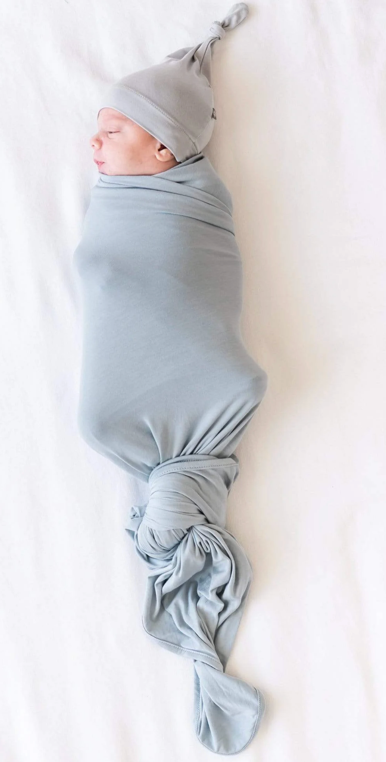 KYTE BABY SWADDLE BLANKET IN FOG