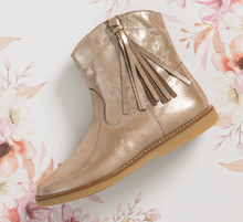 Load image into Gallery viewer, ELEPHANTITO HANNAH SUEDE BOOT METALLIC BLUSH