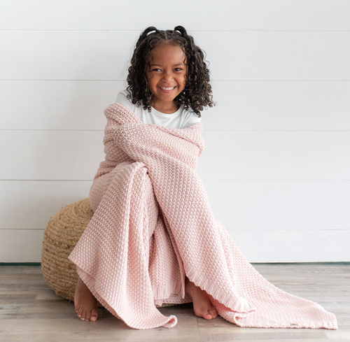 KYTE BABY CHUNKY KNIT TODDLER IN BLUSH