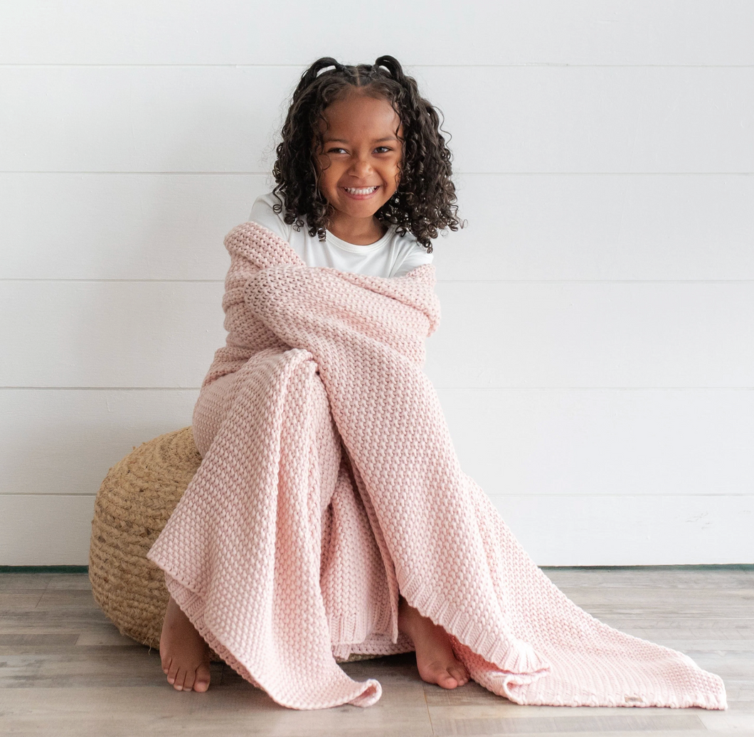 KYTE BABY CHUNKY KNIT TODDLER IN BLUSH