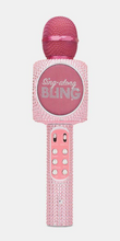 Load image into Gallery viewer, PINK BLING KARAOKE MICROPHONE &amp; BLUETOOTH SPEAKER