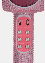 Load image into Gallery viewer, PINK BLING KARAOKE MICROPHONE &amp; BLUETOOTH SPEAKER
