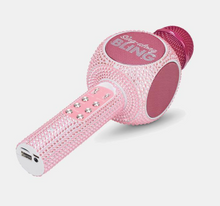 Load image into Gallery viewer, PINK BLING KARAOKE MICROPHONE &amp; BLUETOOTH SPEAKER