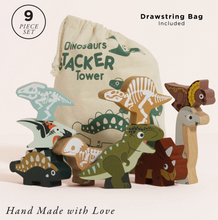 Load image into Gallery viewer, LE TOY VAN JURASSIC STACKING DINOSAURS &amp; BAG
