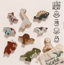 Load image into Gallery viewer, LE TOY VAN JURASSIC STACKING DINOSAURS &amp; BAG