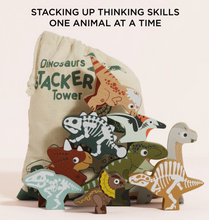 Load image into Gallery viewer, LE TOY VAN JURASSIC STACKING DINOSAURS &amp; BAG