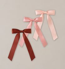Load image into Gallery viewer, NORALEE SATIN CLIP HAIRBOWS