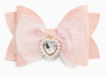 Load image into Gallery viewer, SWEET WINK HEART CHARM BOW CLIP