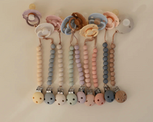 Load image into Gallery viewer, MUSHIE SILICONE PACIFIER CLIP | HERA SHIFTING SANDS