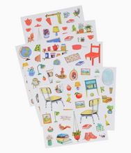 Load image into Gallery viewer, MOULIN ROTY COLORING BOOKS &amp; ASSORTED STICKERS THE  BIG FAMILY