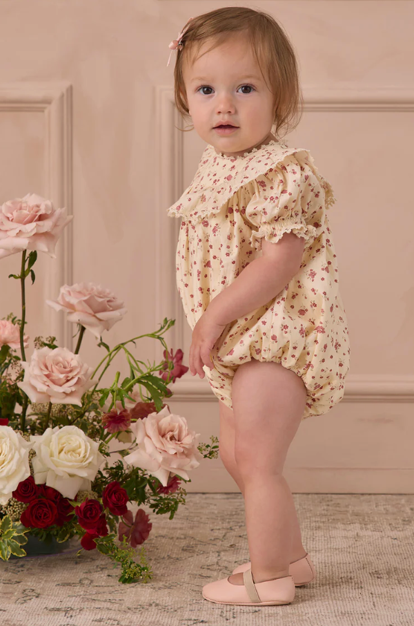 NORALEE ROMPER RED FLORAL NL099 – Lullaby Baby And Child